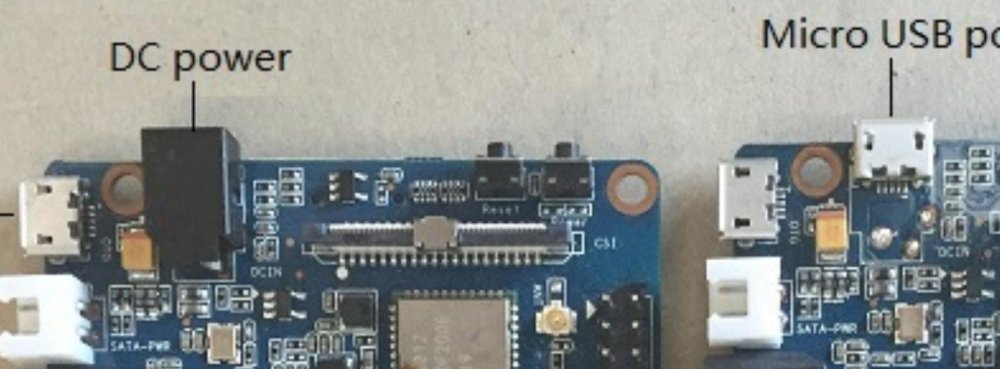 BPi-M3 power connections PCB