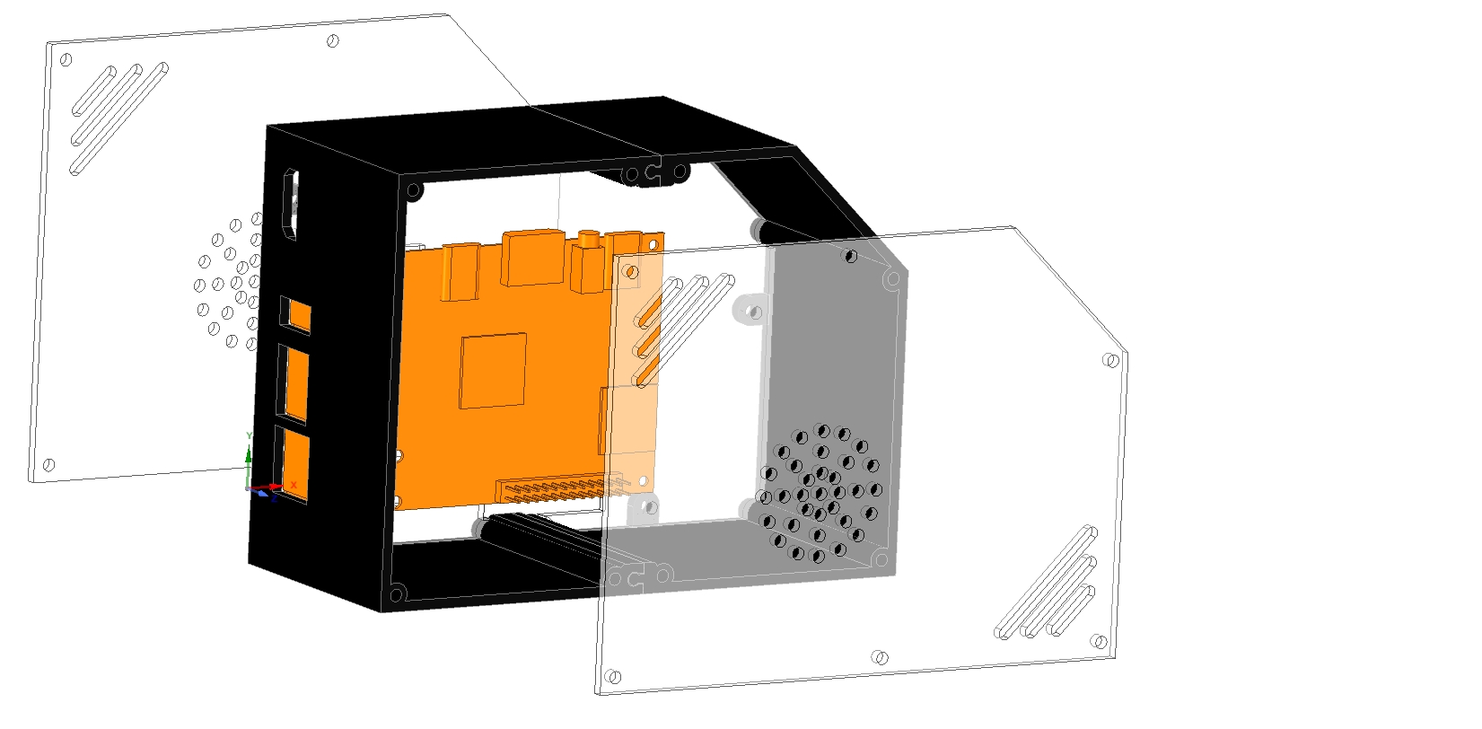 Orange Pi 5 Plus Tower Case V1 - 3D model by JohnU on Thangs